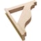 Ekena Millwork 6-in W x 32-in D x 38-in H Funston Block Rough Cedar Woodgrain TimberThane Outlooker, Primed Tan OUTUR060X32X38FST44RCPR - alternate 2